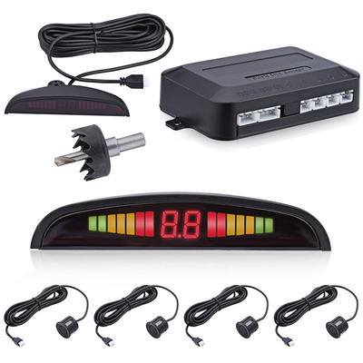 Auto G-sensor Car LED Display Parking Sensor 4 Radar Reverse Backup System Sound Alert